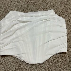 Large white corset